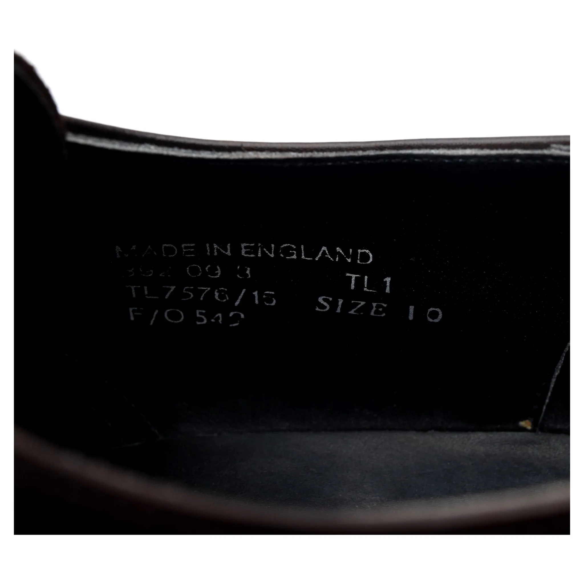 Dark Brown Leather Derby UK 10 F
