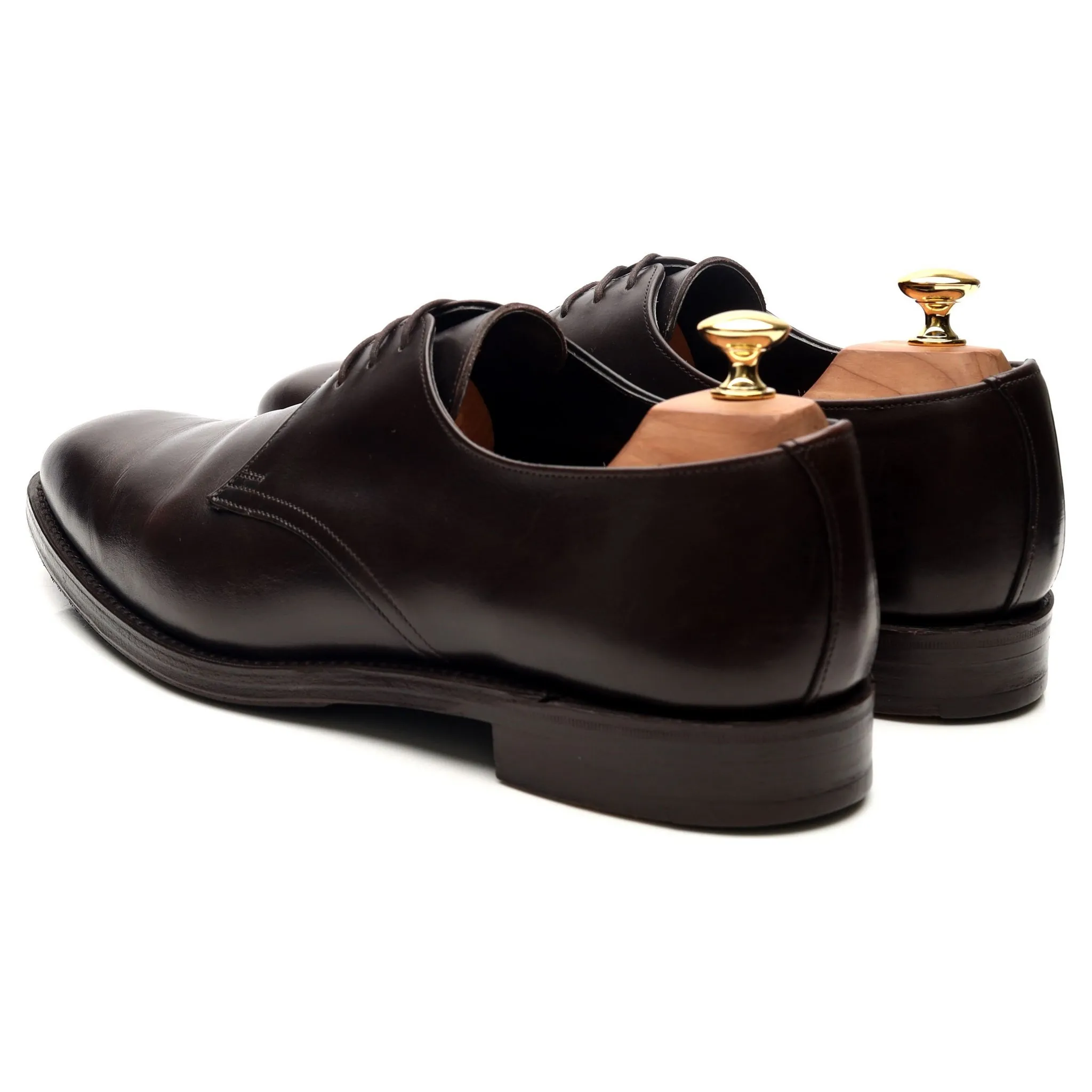 Dark Brown Leather Derby UK 10 F