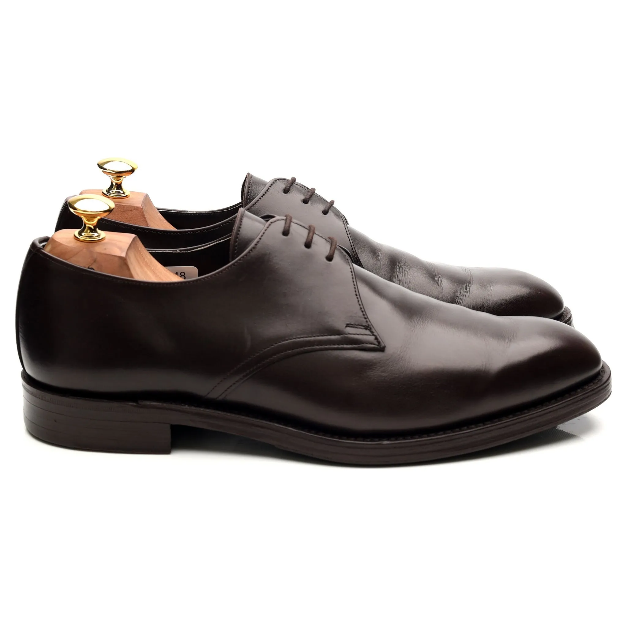 Dark Brown Leather Derby UK 10 F