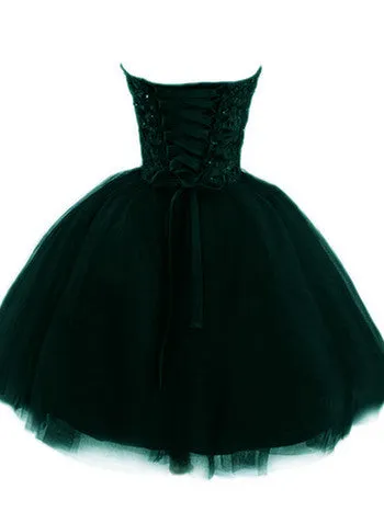Dark Green Sweetheart Homecoming Dresses, Cute Teen Formal Dress, Party Dresses