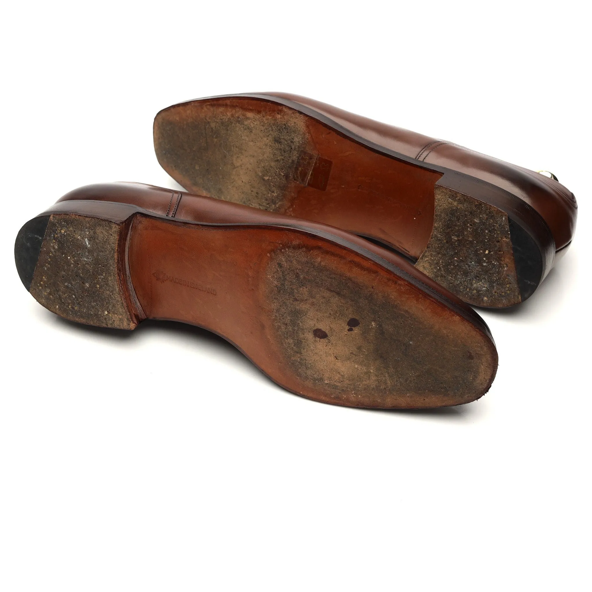 'Dover' Brown Leather Split Toe Derby UK 10 E