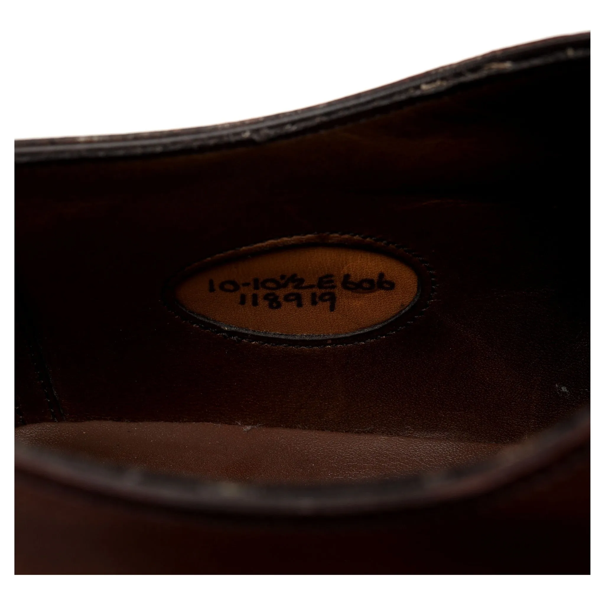 'Dover' Brown Leather Split Toe Derby UK 10 E