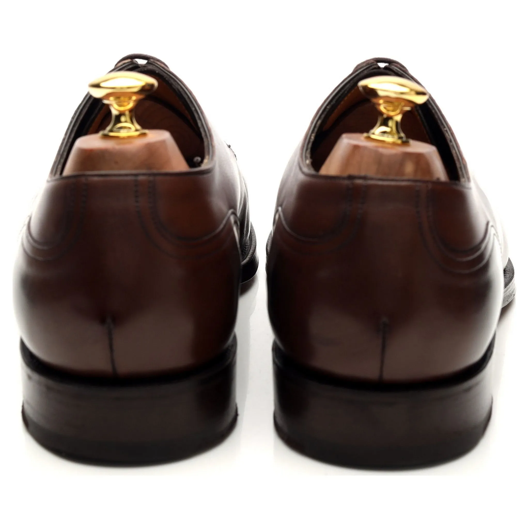 'Dover' Brown Leather Split Toe Derby UK 10 E