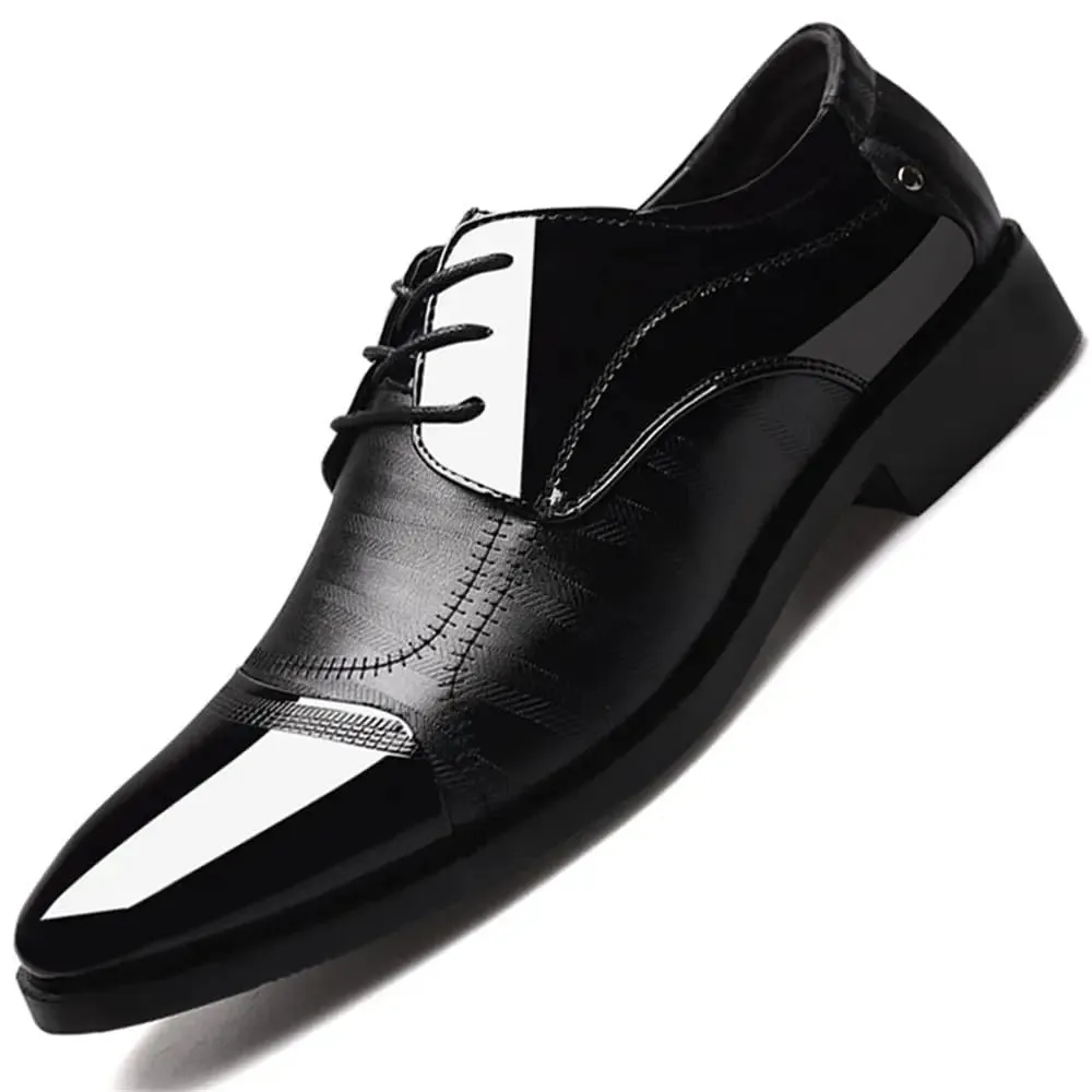 Dress Shoes – Business Oxfords Patent Leather Dress Shoes, Classic Loafers, Formal Derby Shoes for Men