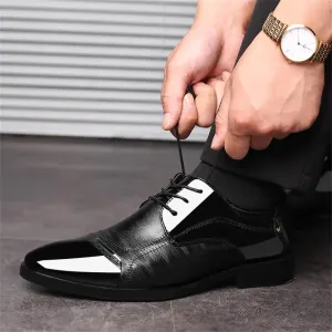 Dress Shoes – Business Oxfords Patent Leather Dress Shoes, Classic Loafers, Formal Derby Shoes for Men