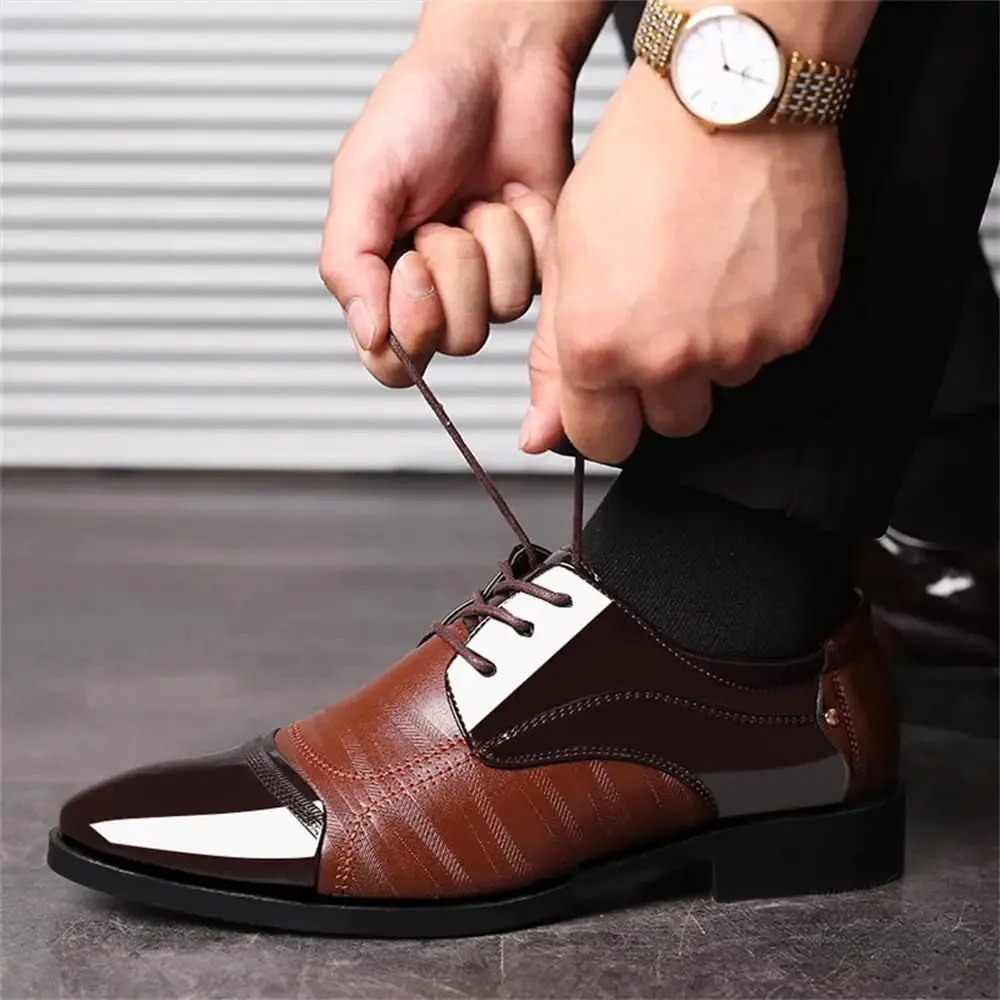 Dress Shoes – Business Oxfords Patent Leather Dress Shoes, Classic Loafers, Formal Derby Shoes for Men