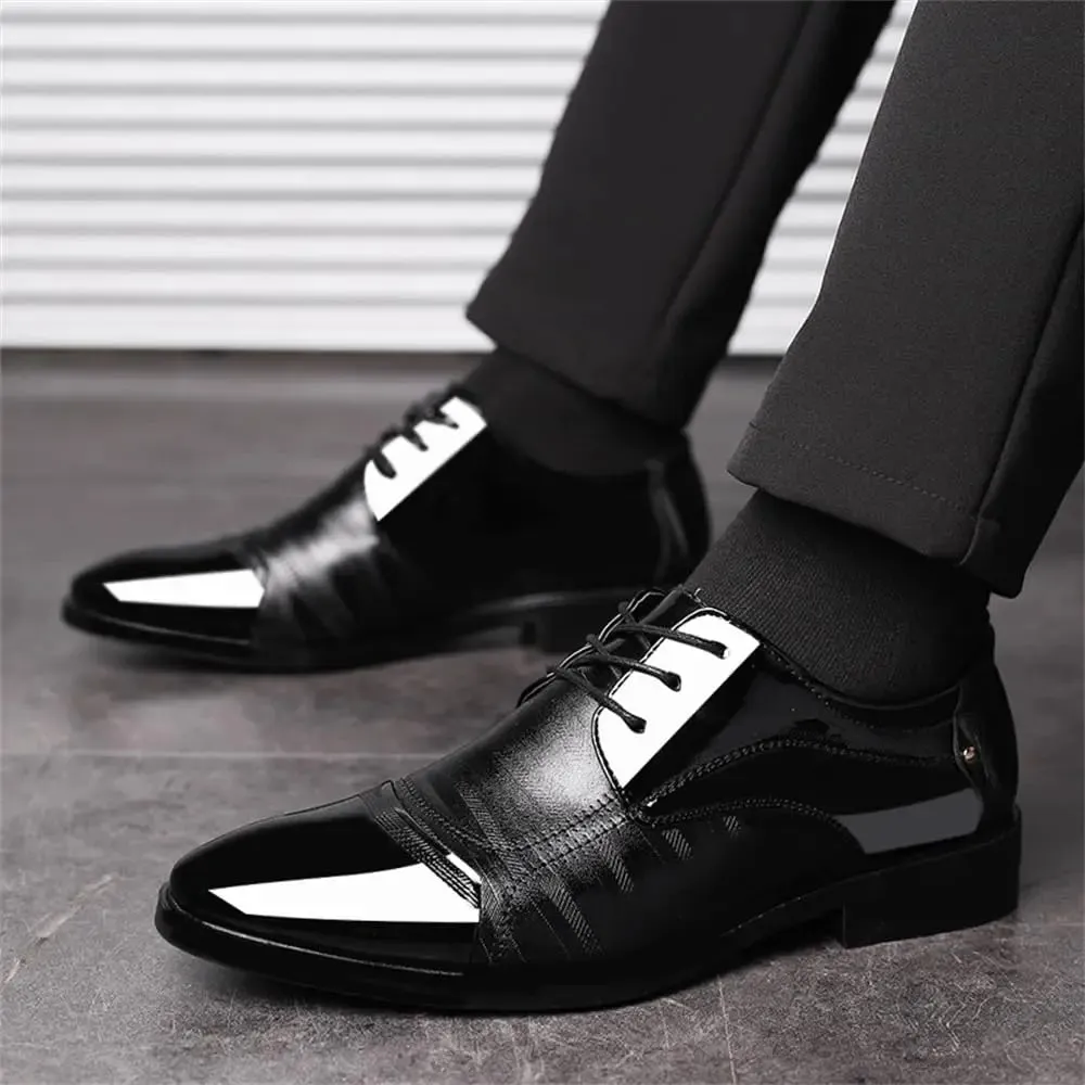 Dress Shoes – Business Oxfords Patent Leather Dress Shoes, Classic Loafers, Formal Derby Shoes for Men