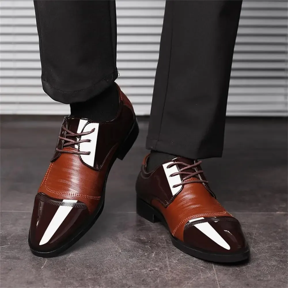 Dress Shoes – Business Oxfords Patent Leather Dress Shoes, Classic Loafers, Formal Derby Shoes for Men
