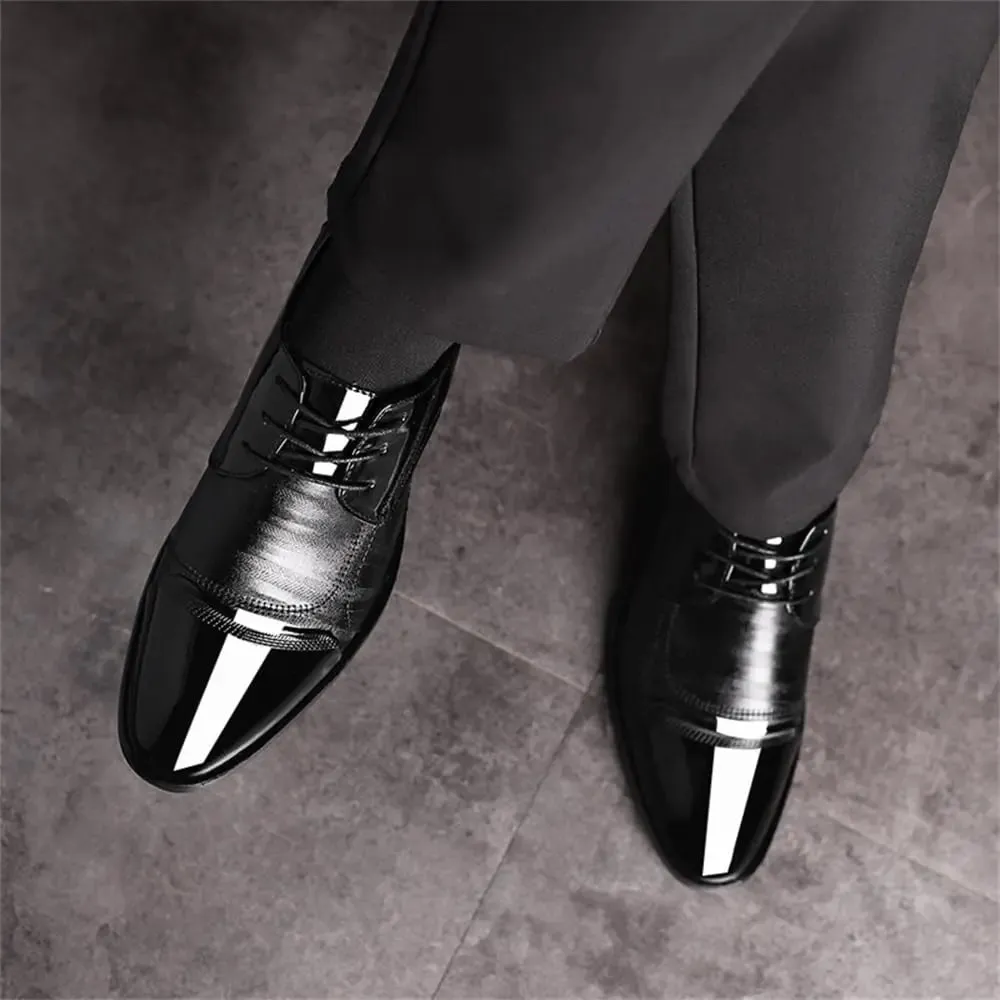 Dress Shoes – Business Oxfords Patent Leather Dress Shoes, Classic Loafers, Formal Derby Shoes for Men