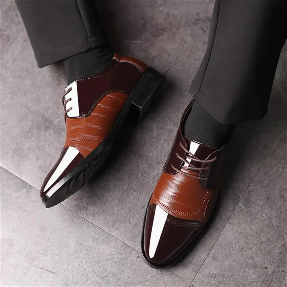 Dress Shoes – Business Oxfords Patent Leather Dress Shoes, Classic Loafers, Formal Derby Shoes for Men