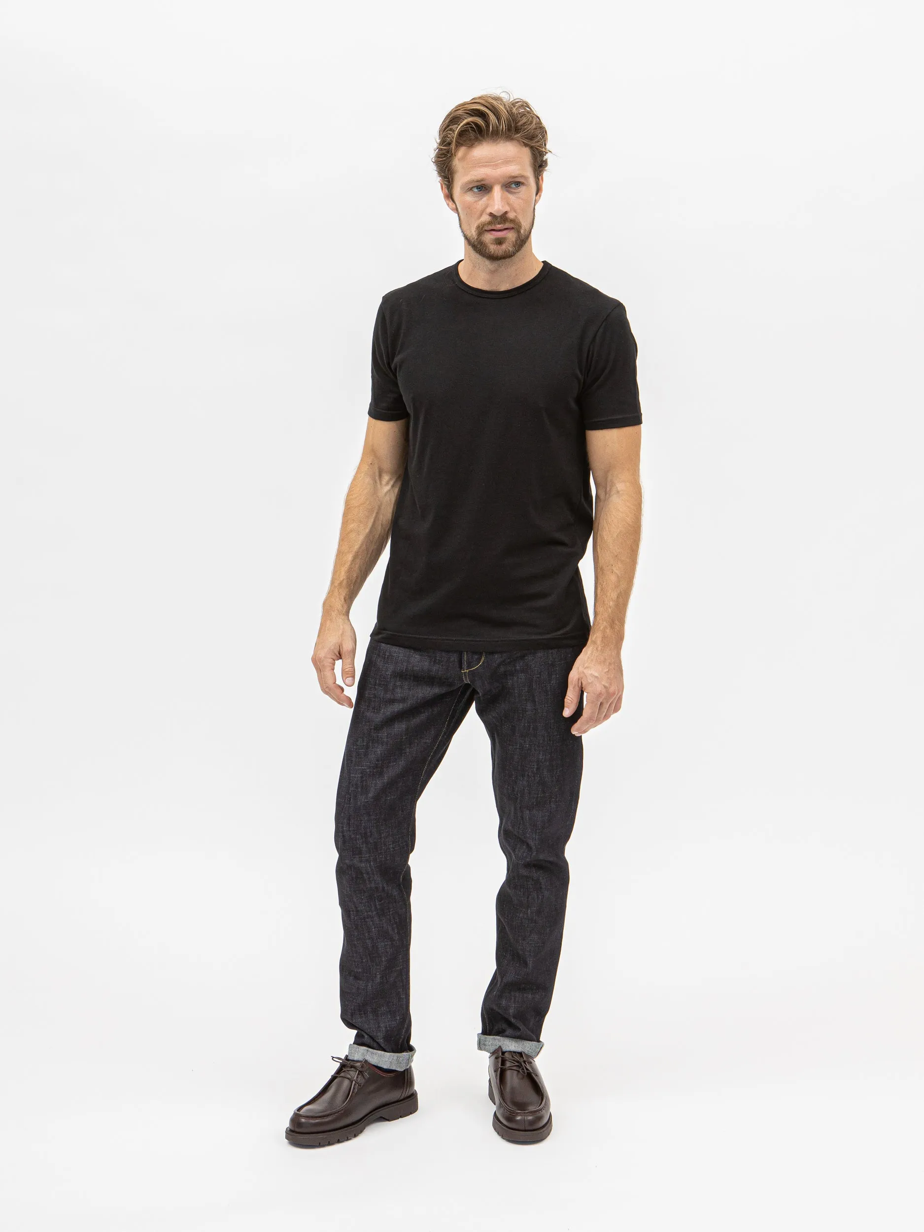 E8 SLIM TAPERED INDIGO 14OZ JAPANESE RAW SELVEDGE MENS JEANS