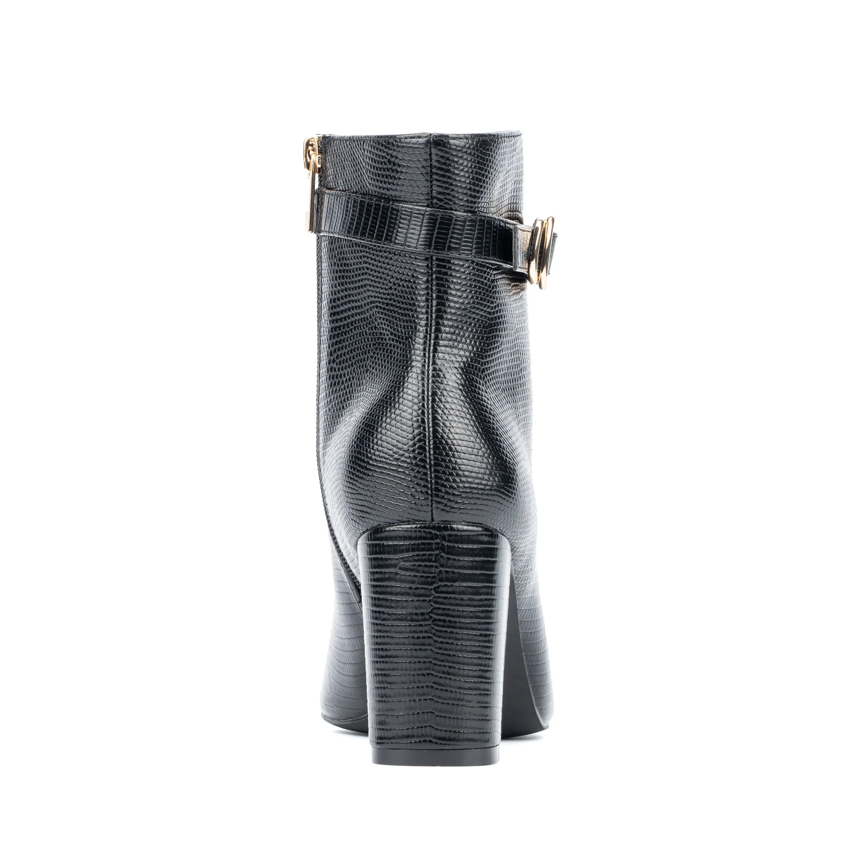 Edena Lizard Embossed Pointy Ankle Boots