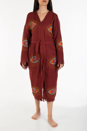 Elara Handmade Cotton Kimono | Beige