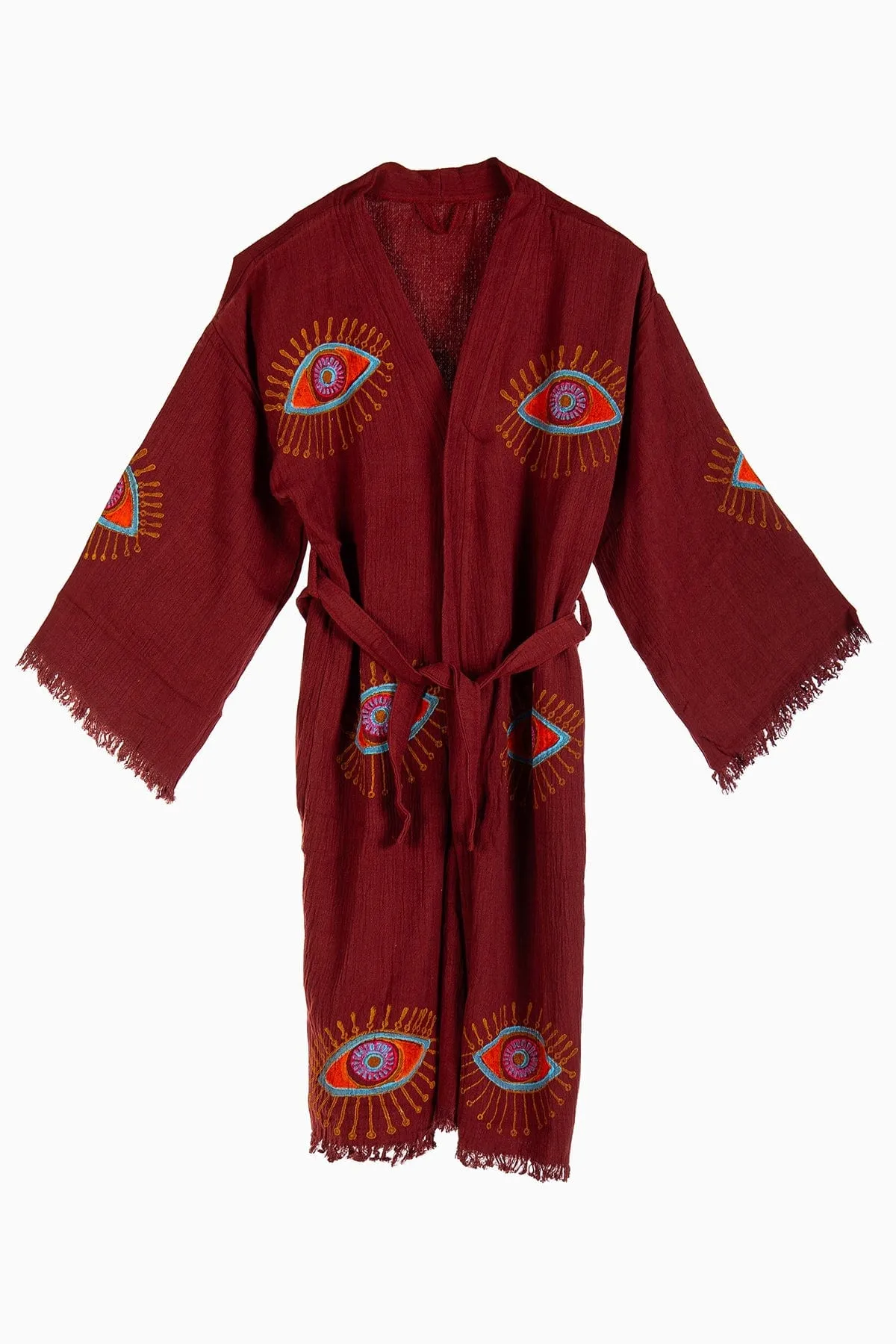 Elara Handmade Cotton Kimono | Beige