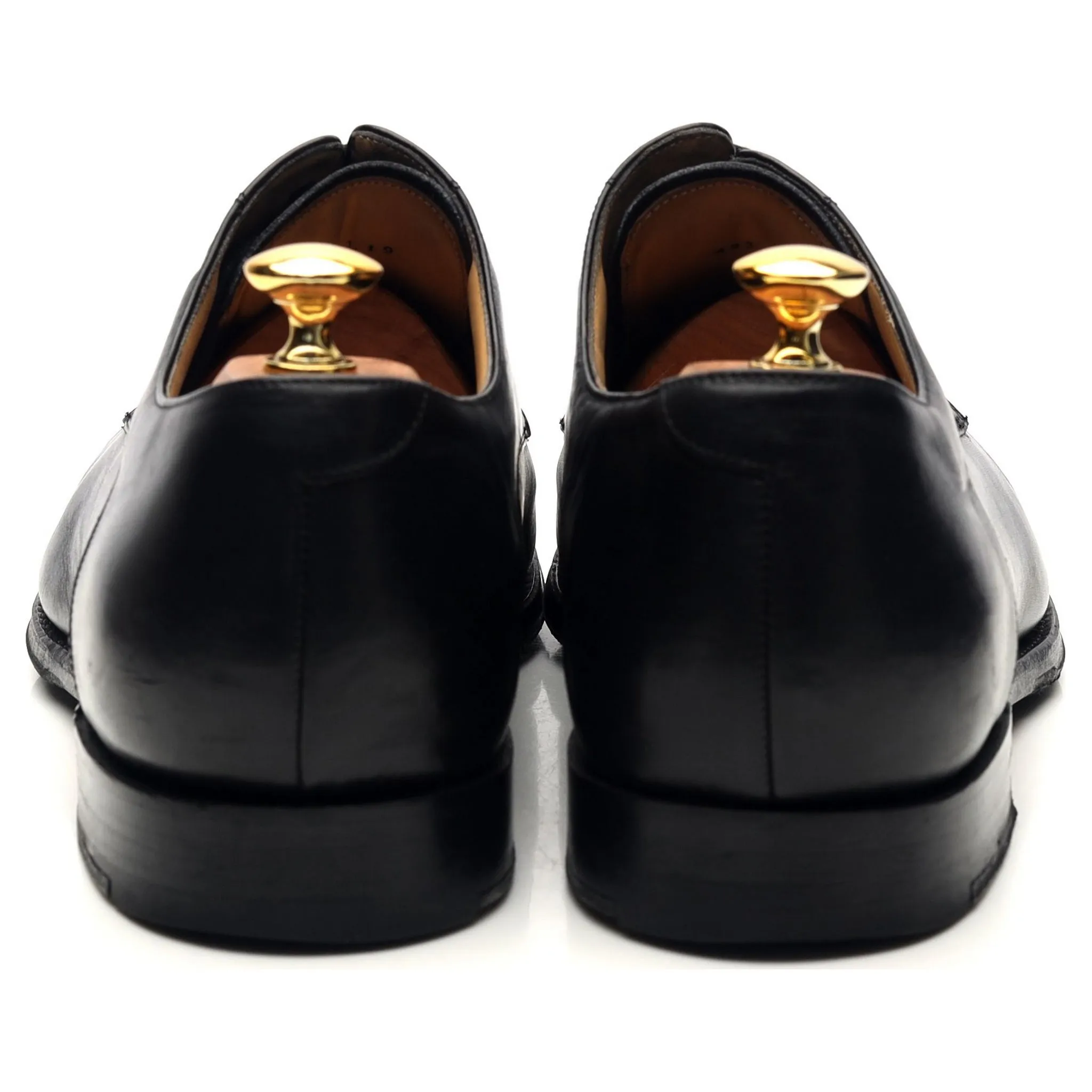 'Ellon' Black Leather Derby UK 10.5 FX