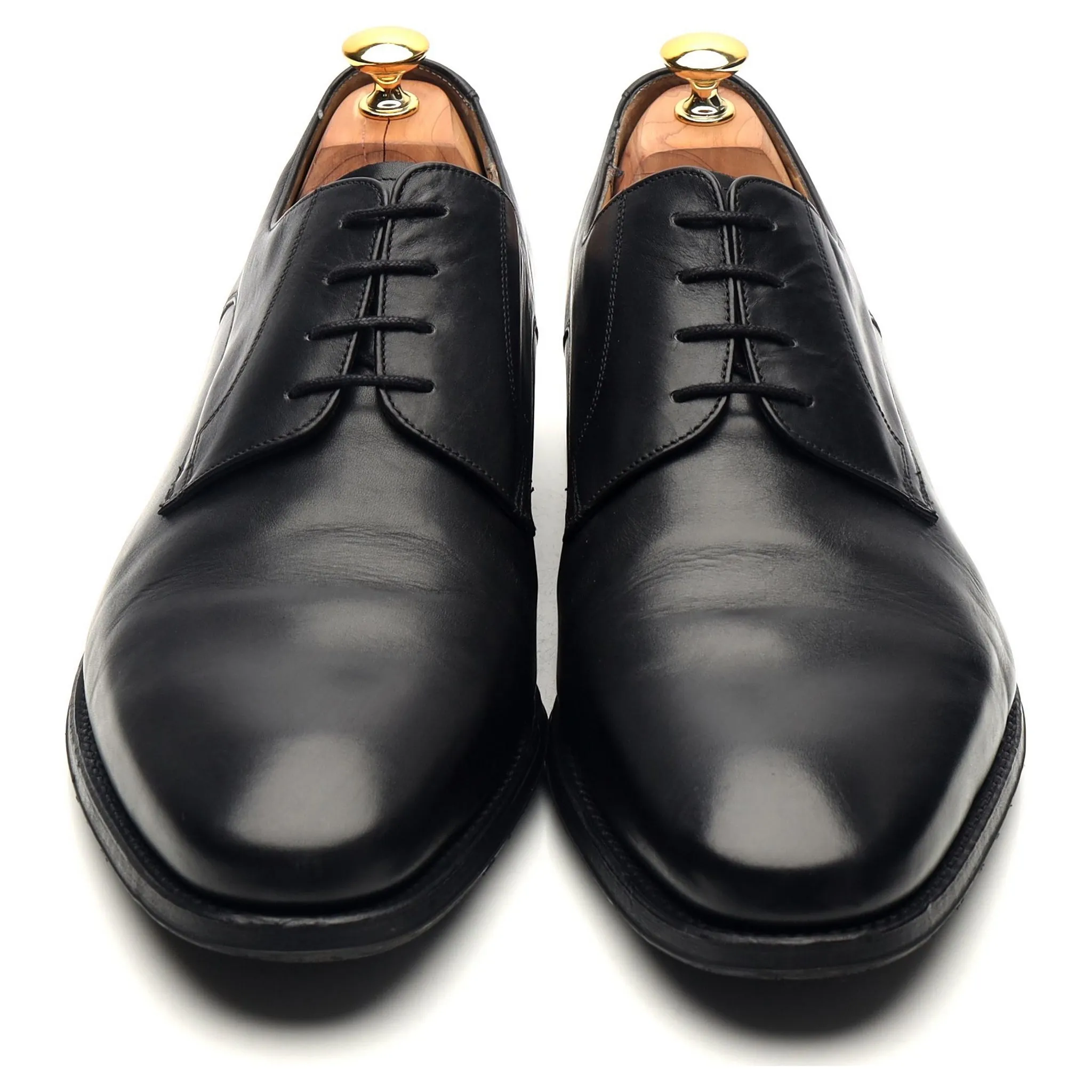 'Ellon' Black Leather Derby UK 10.5 FX