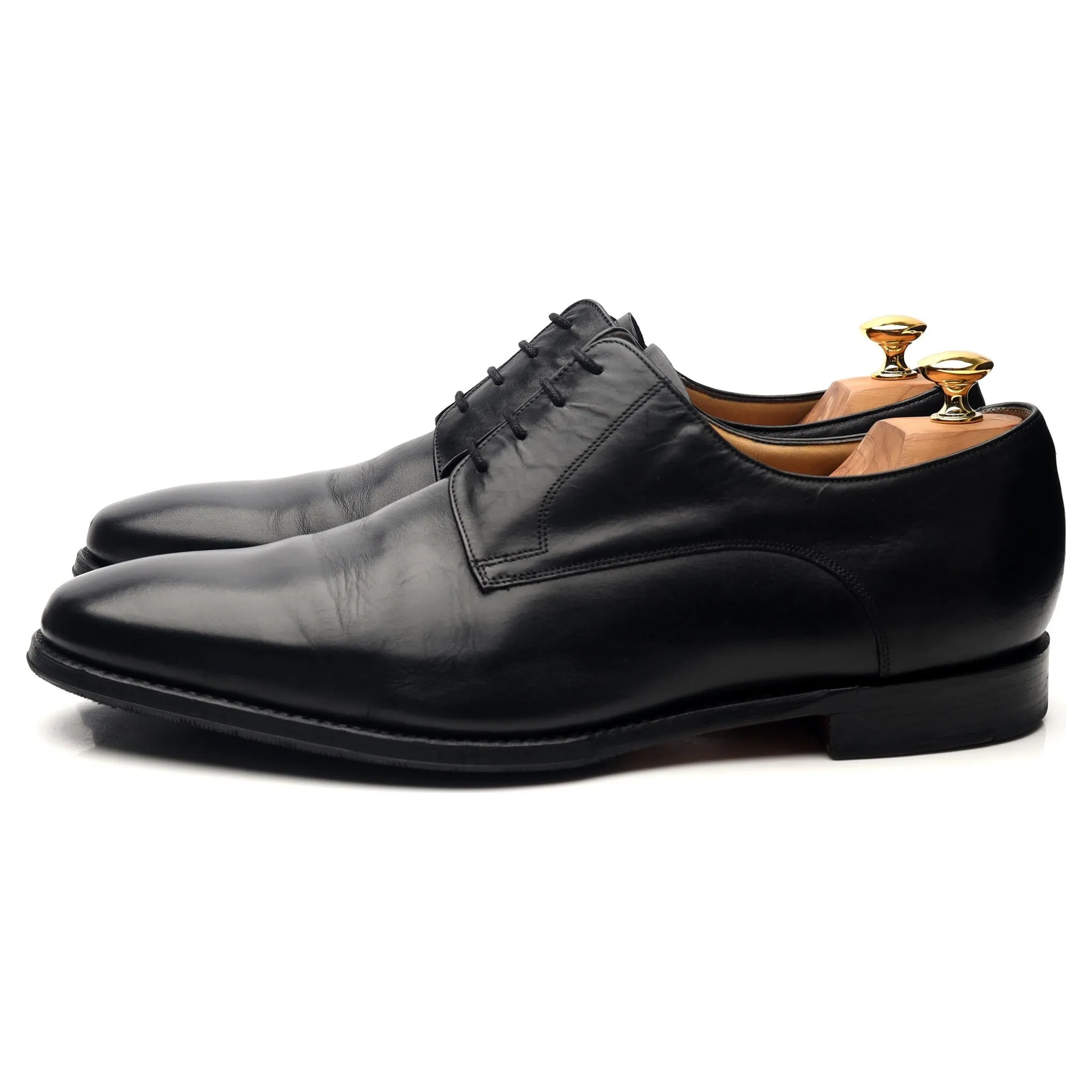 'Ellon' Black Leather Derby UK 10.5 FX