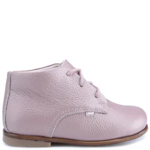 Emel Pearlised Pink Lace-Up Bootie