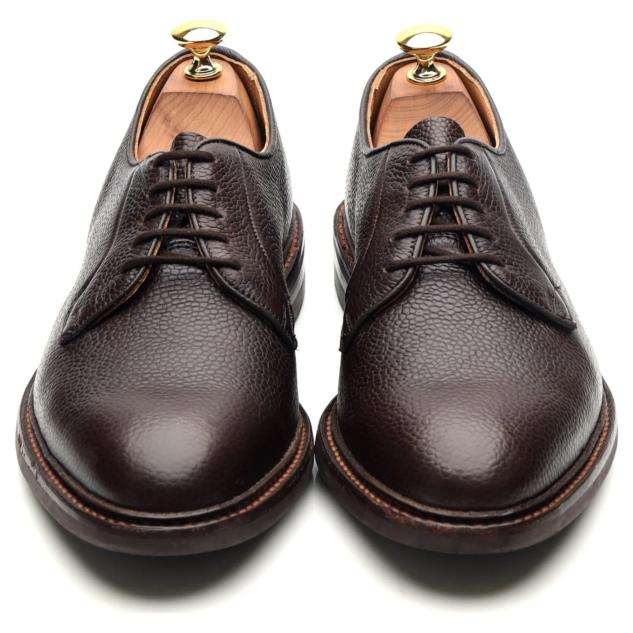 'Fenwick' Dark Brown Leather Derby UK 7