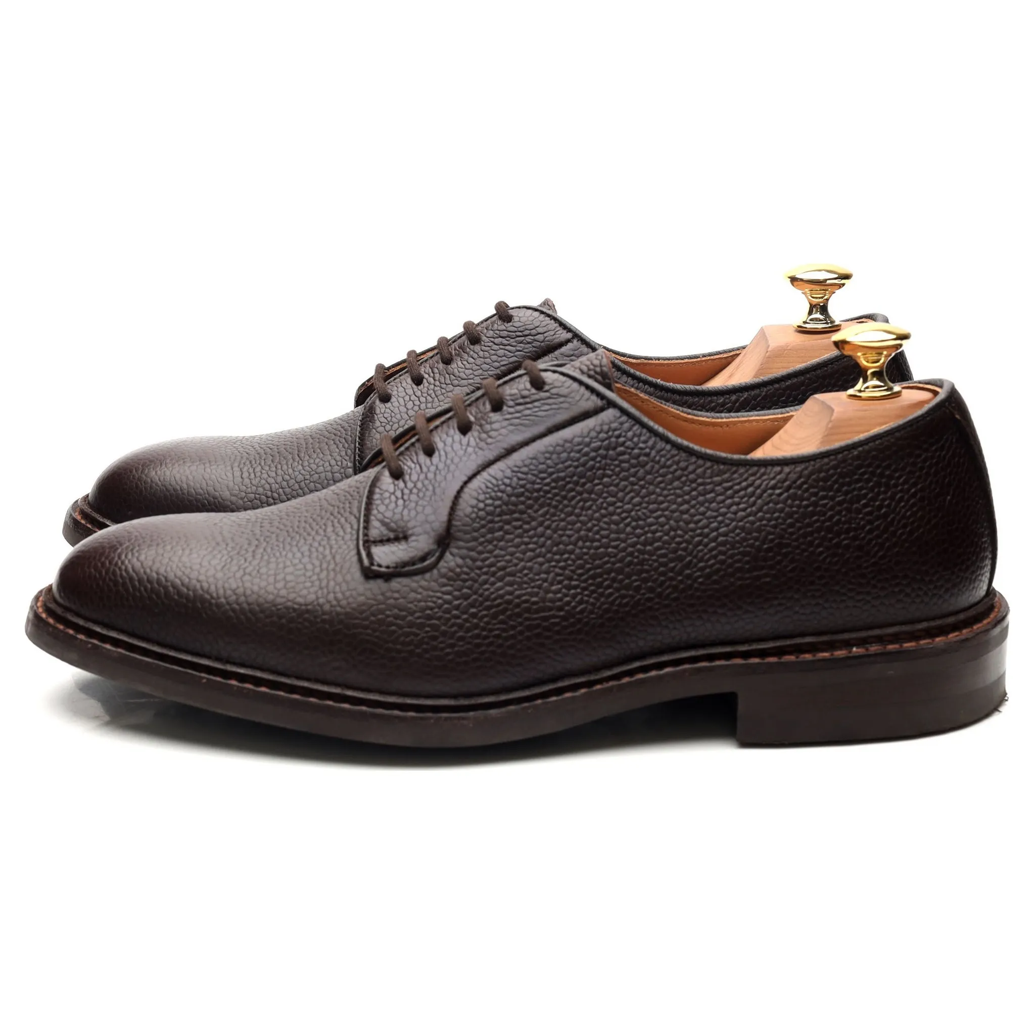 'Fenwick' Dark Brown Leather Derby UK 7