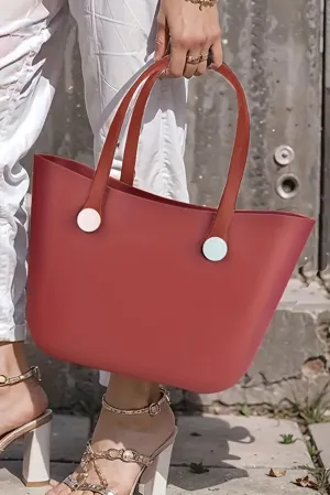 Fiery Red Waterproof Self-assembly Detachable Straps EVA Tote Bag