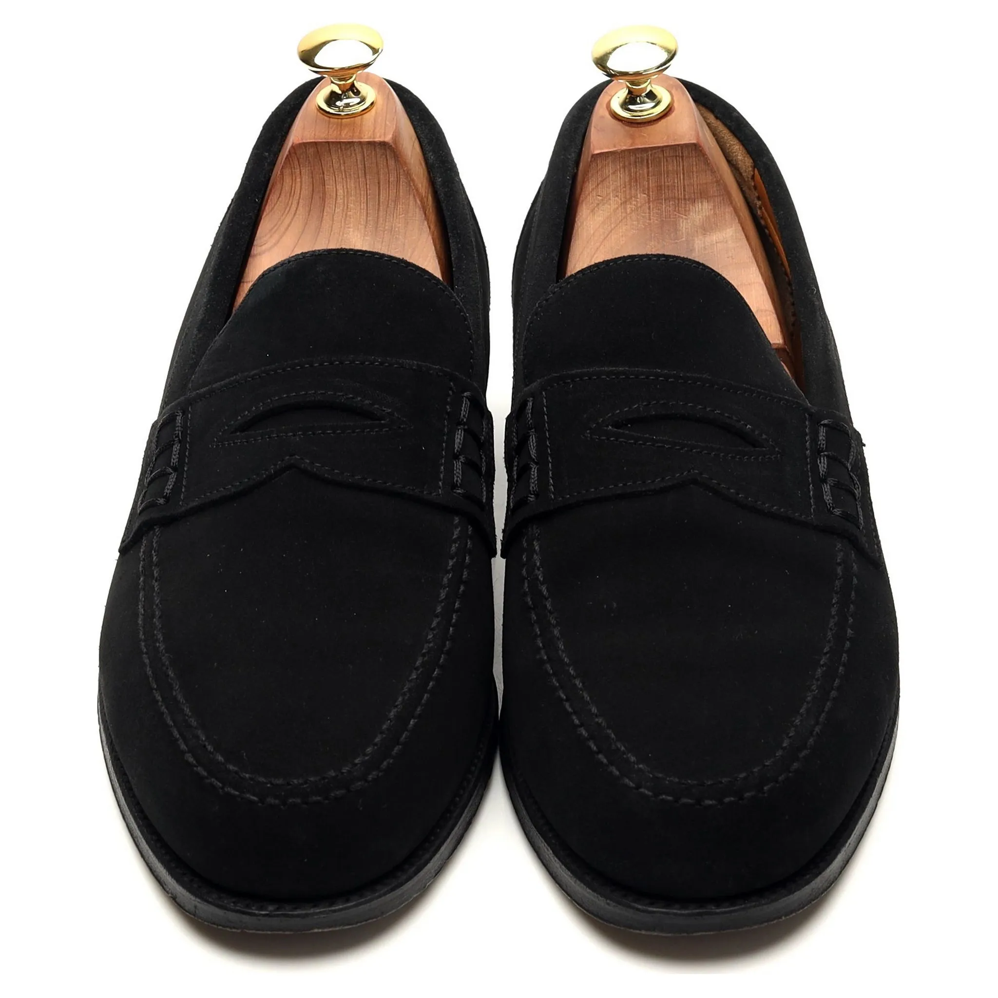 'Finsbury' Black Suede Loafers UK 8 EX
