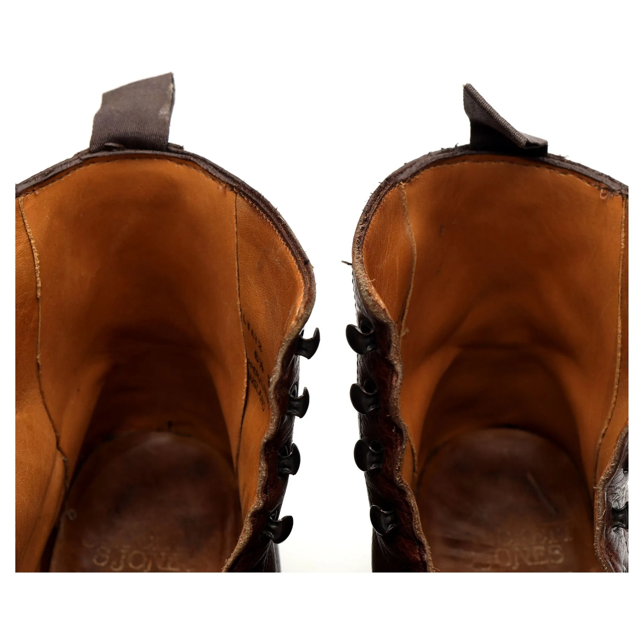 'Galway 2' Brown Grain Leather Apron Boot UK 6.5 E