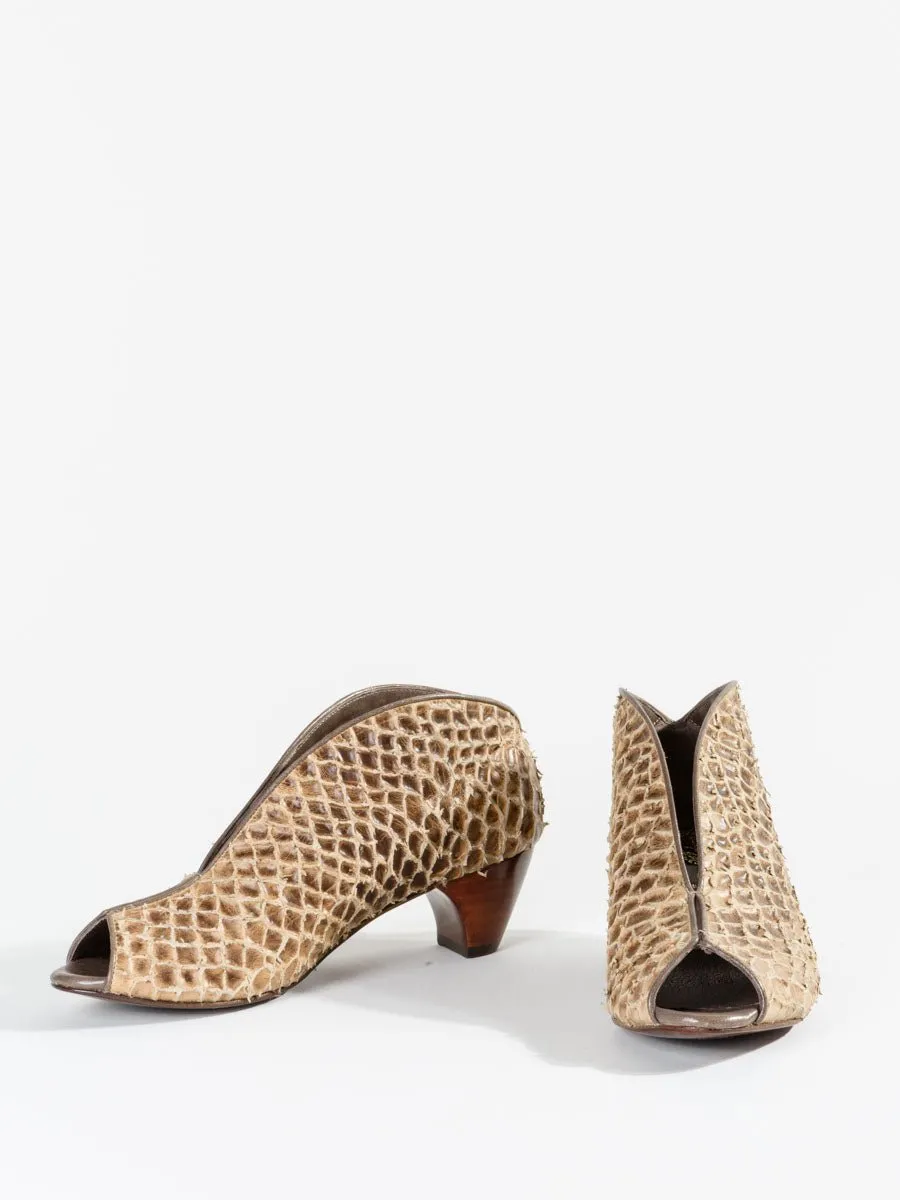 geneva low boot - olive monkfish