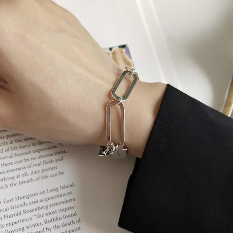Geometric Chains Bracelet