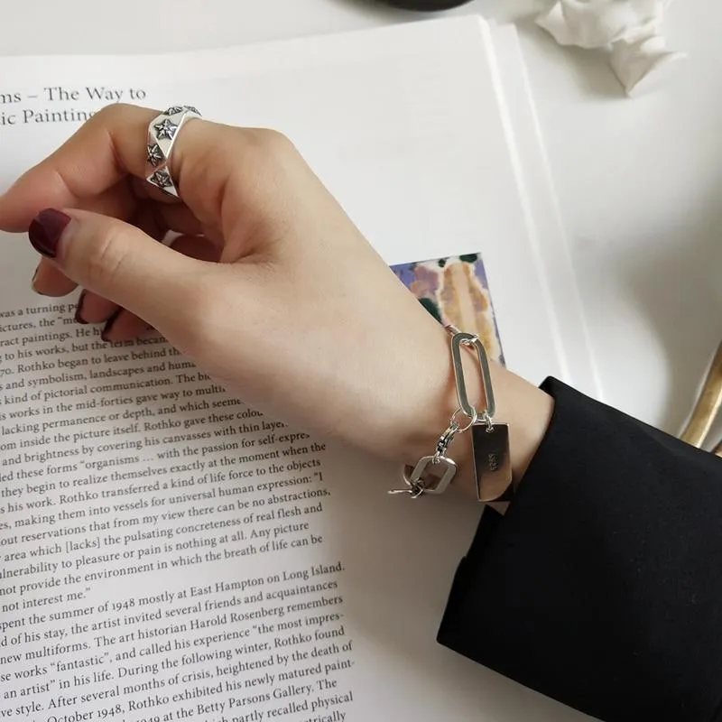 Geometric Chains Bracelet