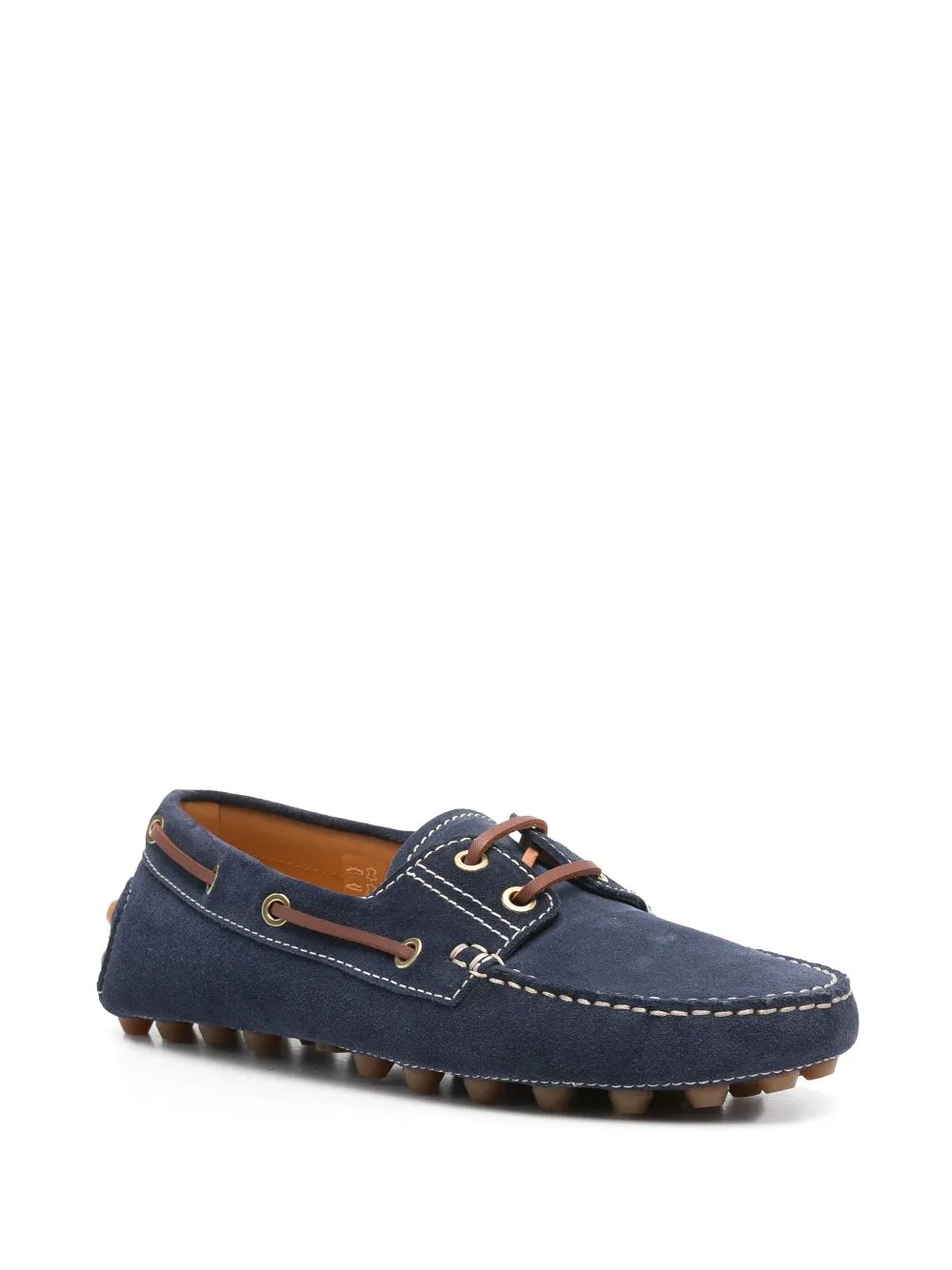 Gommino bubble suede leather loafers