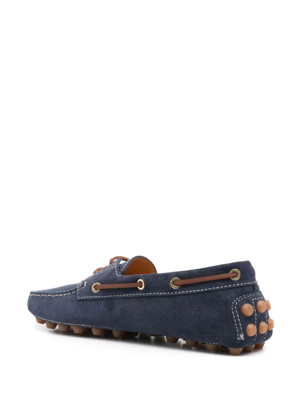 Gommino bubble suede leather loafers