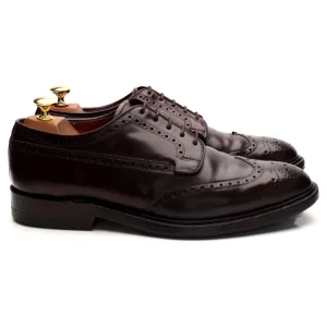 'Grafton' Burgundy Cordovan Leather Derby Brogue UK 9 F