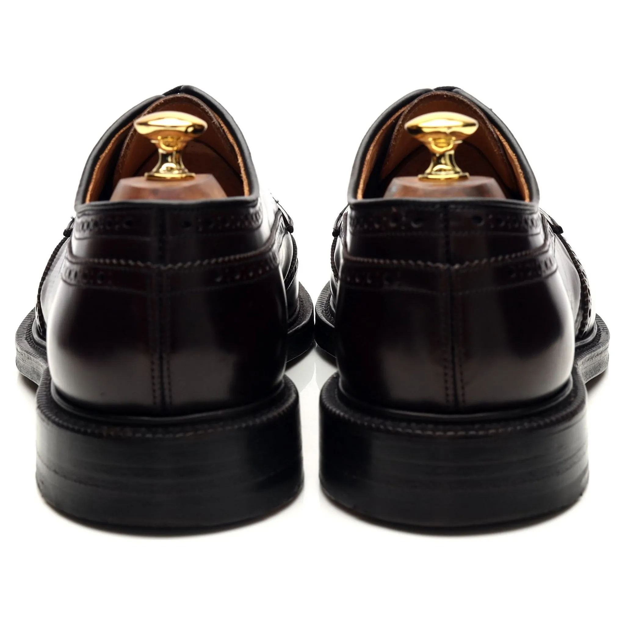 'Grafton' Burgundy Leather Derby Brogues UK 11 F