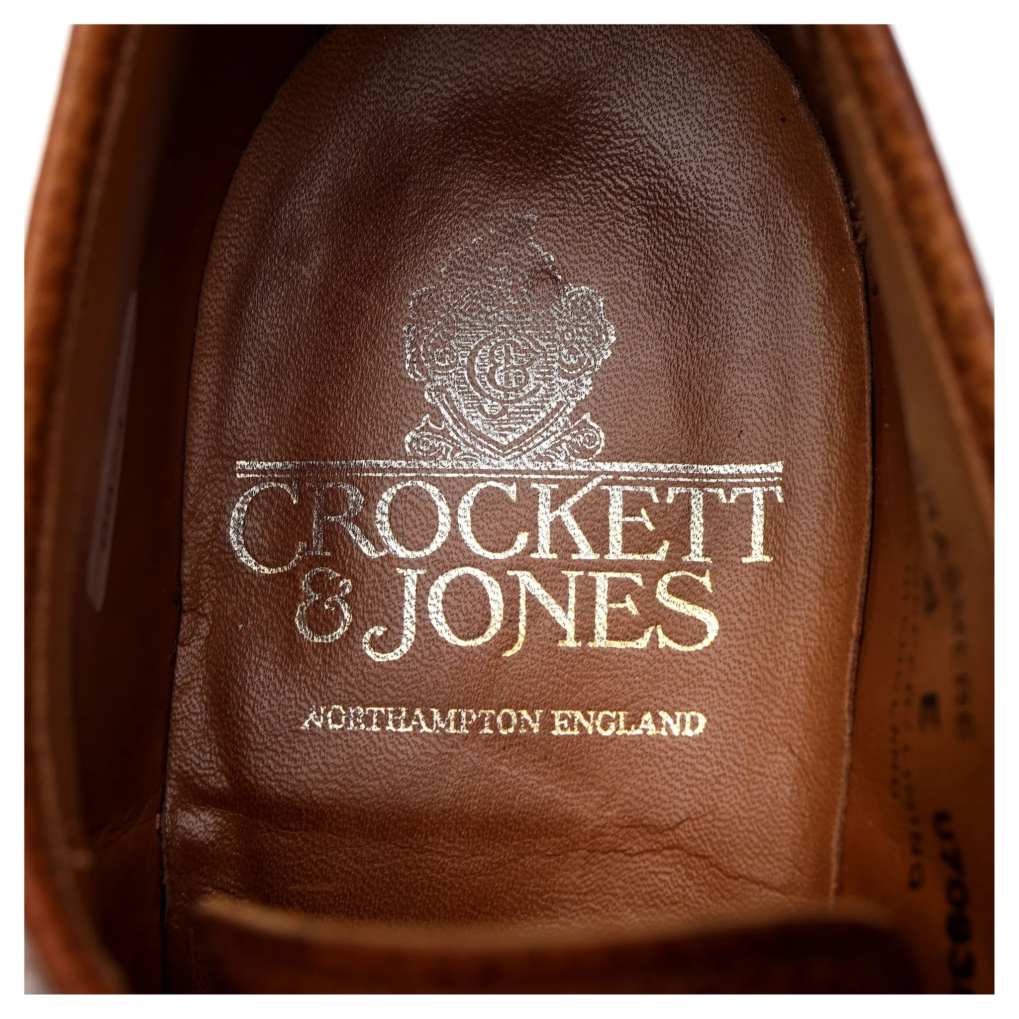 'Grasmere' Tan Brown Grain Leather Derby UK 6 E