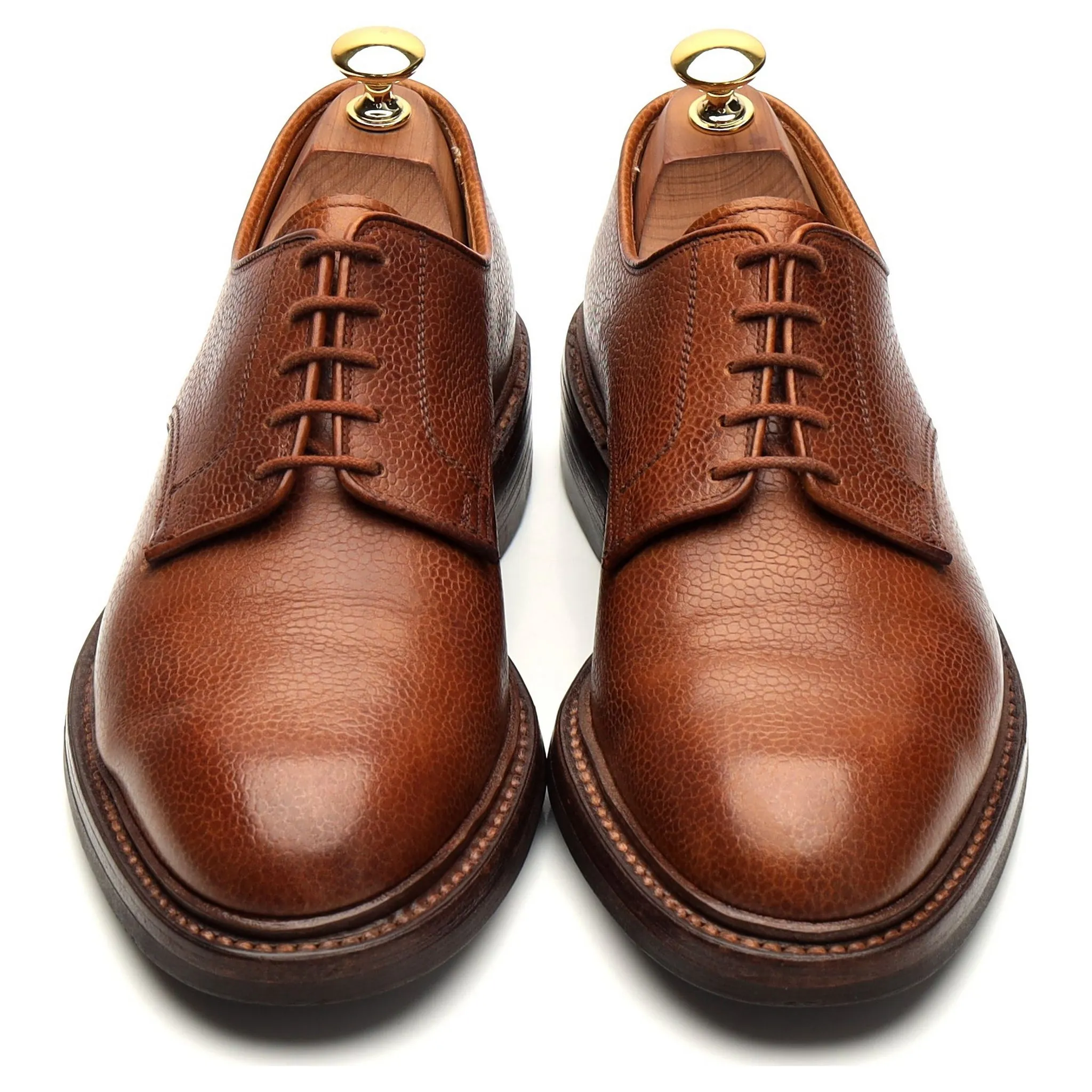 'Grasmere' Tan Brown Grain Leather Derby UK 6 E