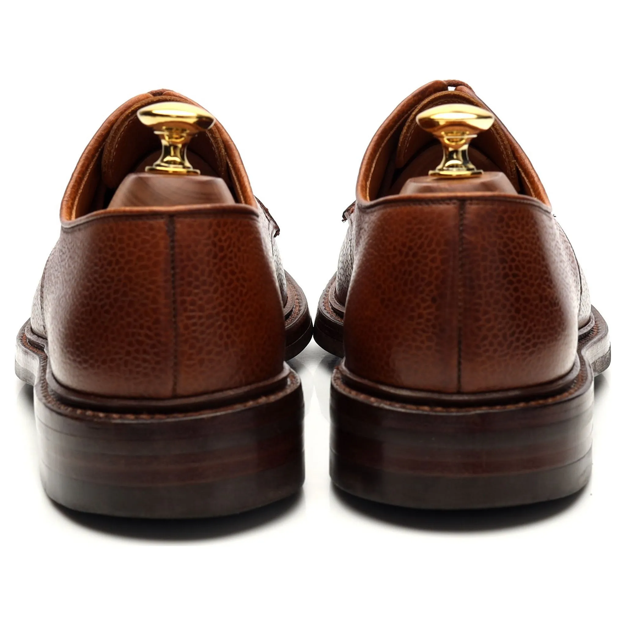 'Grasmere' Tan Brown Grain Leather Derby UK 6 E