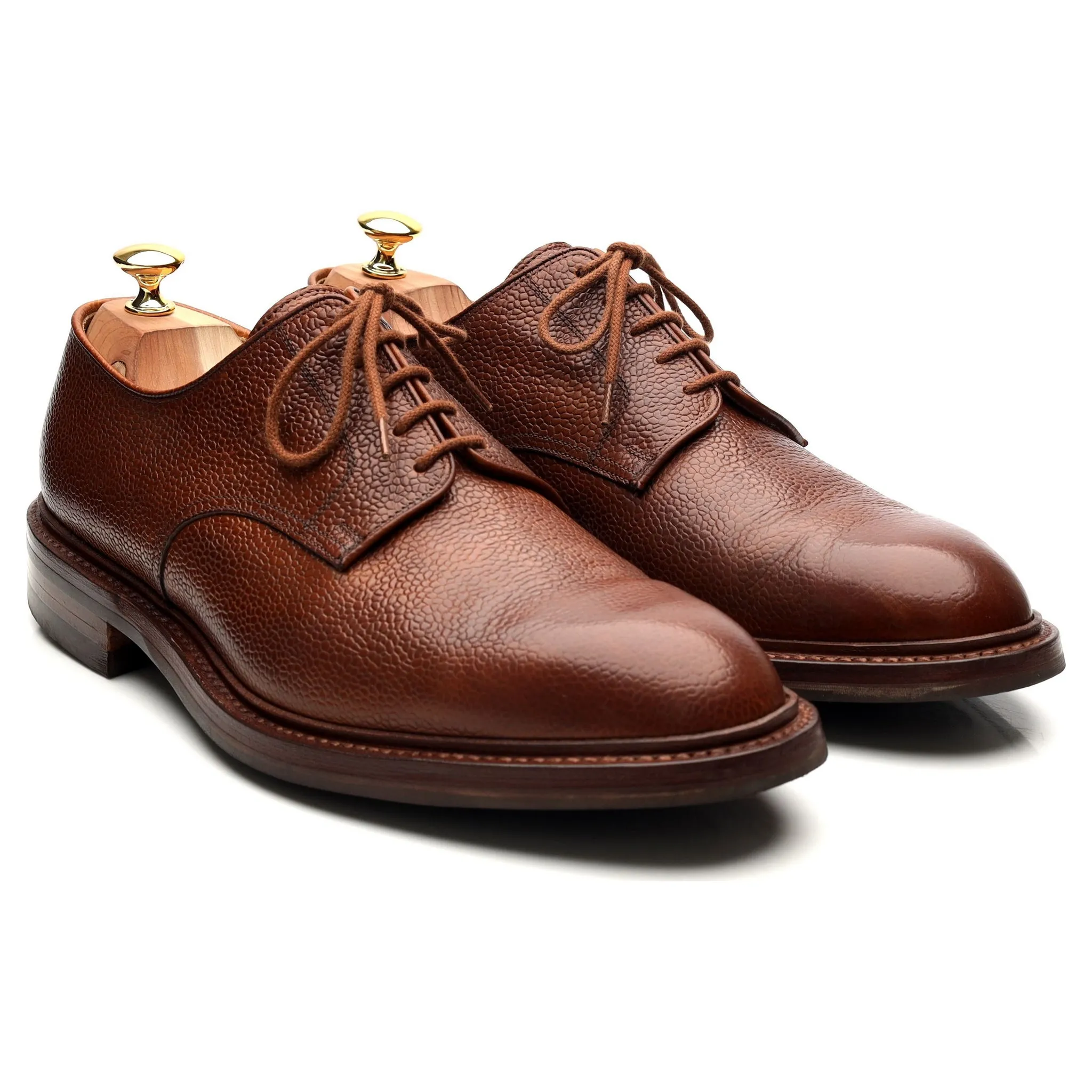 'Grasmere' Tan Brown Leather Derby UK 10.5 E