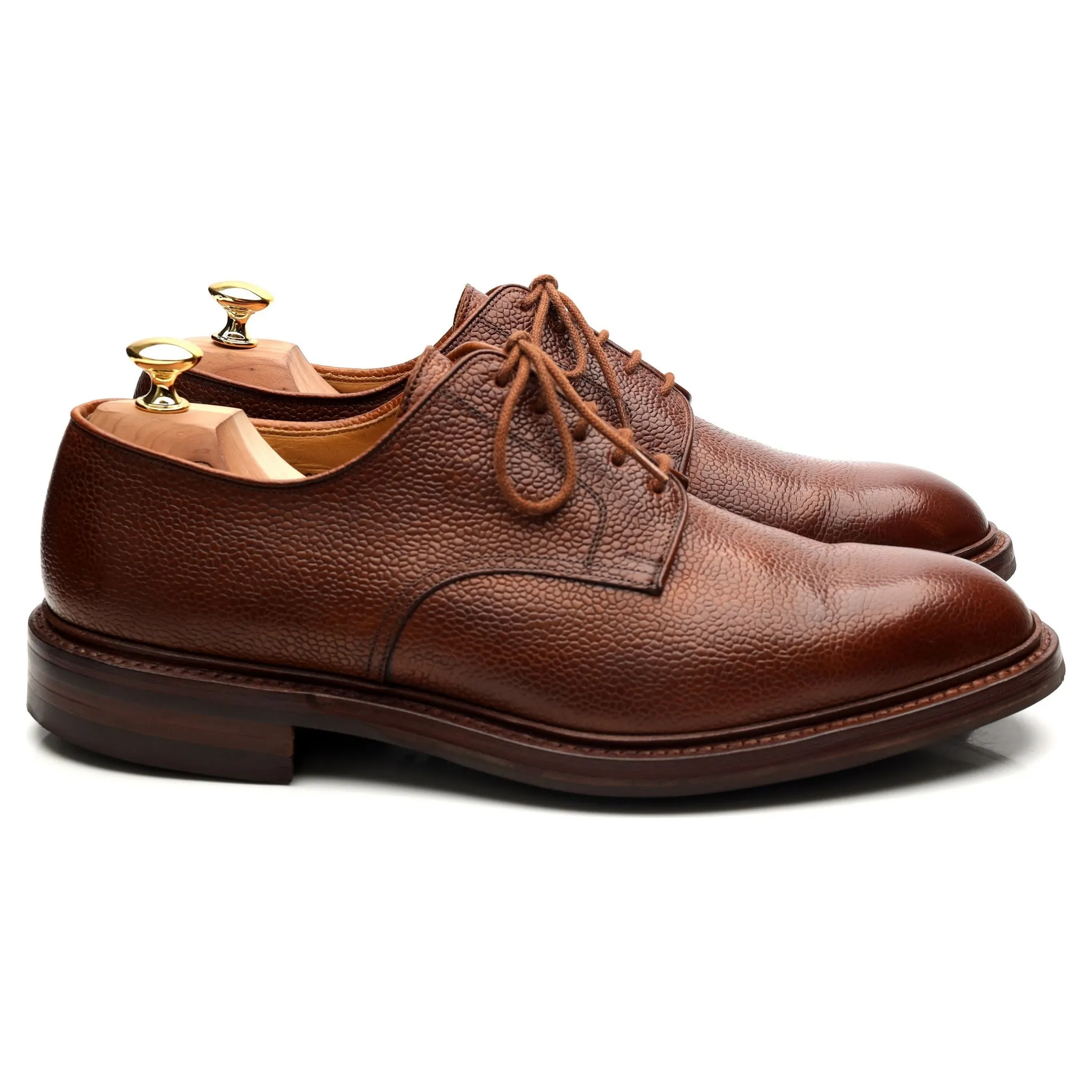 'Grasmere' Tan Brown Leather Derby UK 10.5 E
