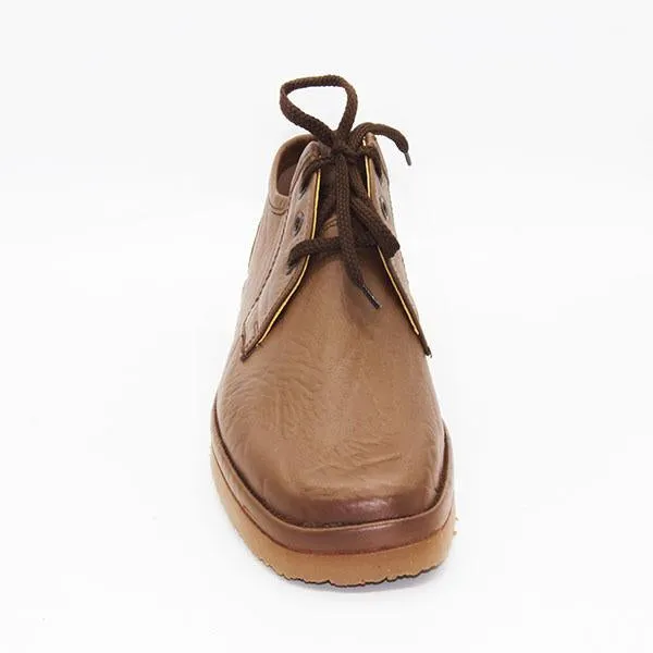 Grasshopper Mens Tornado Mid Brown Semi Formal Lace up Shoe