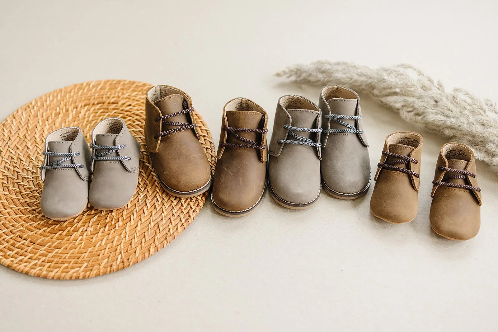 Gray - Classic Boots - US Size 2-4 - Soft Sole
