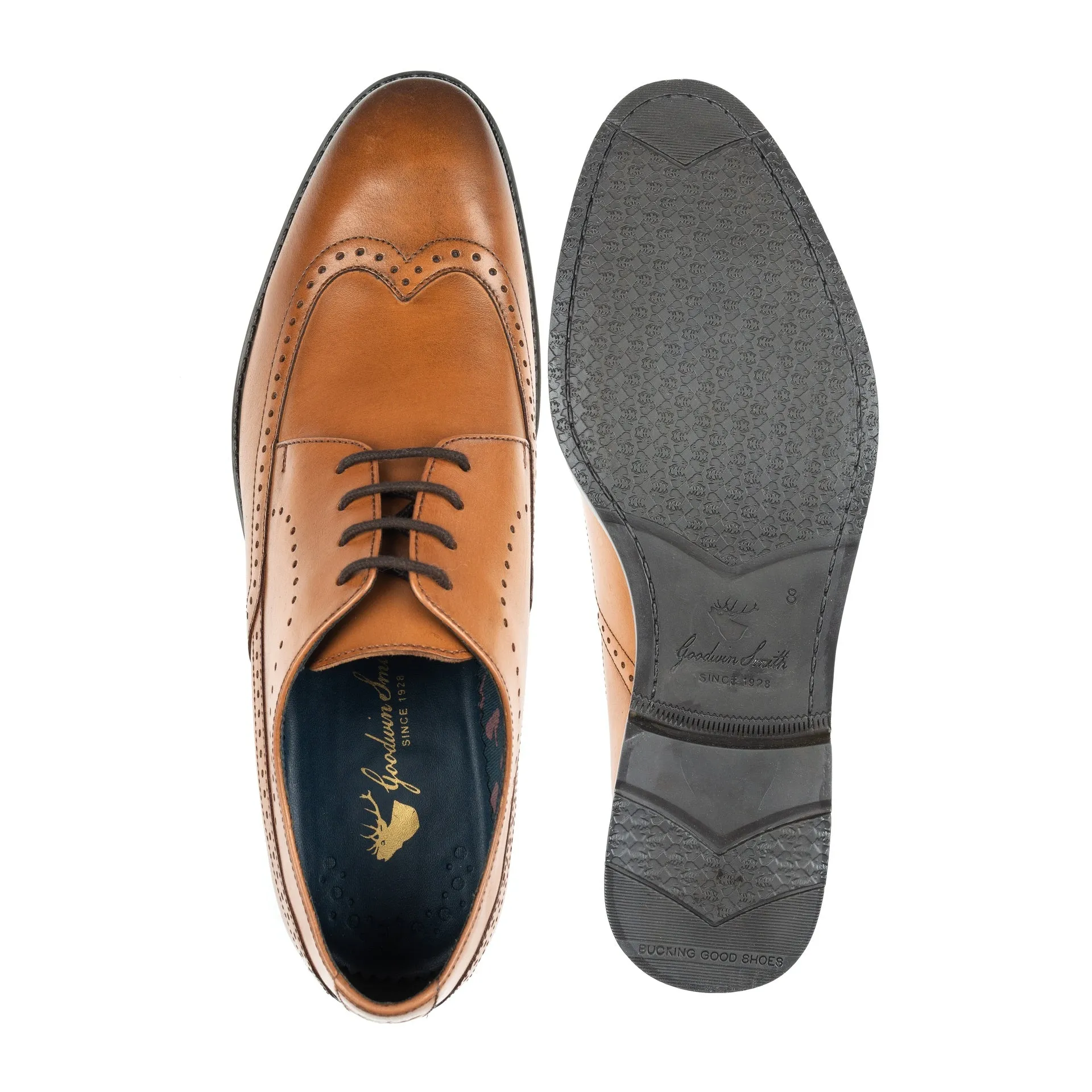 GREENWICH TAN DERBY BROGUE