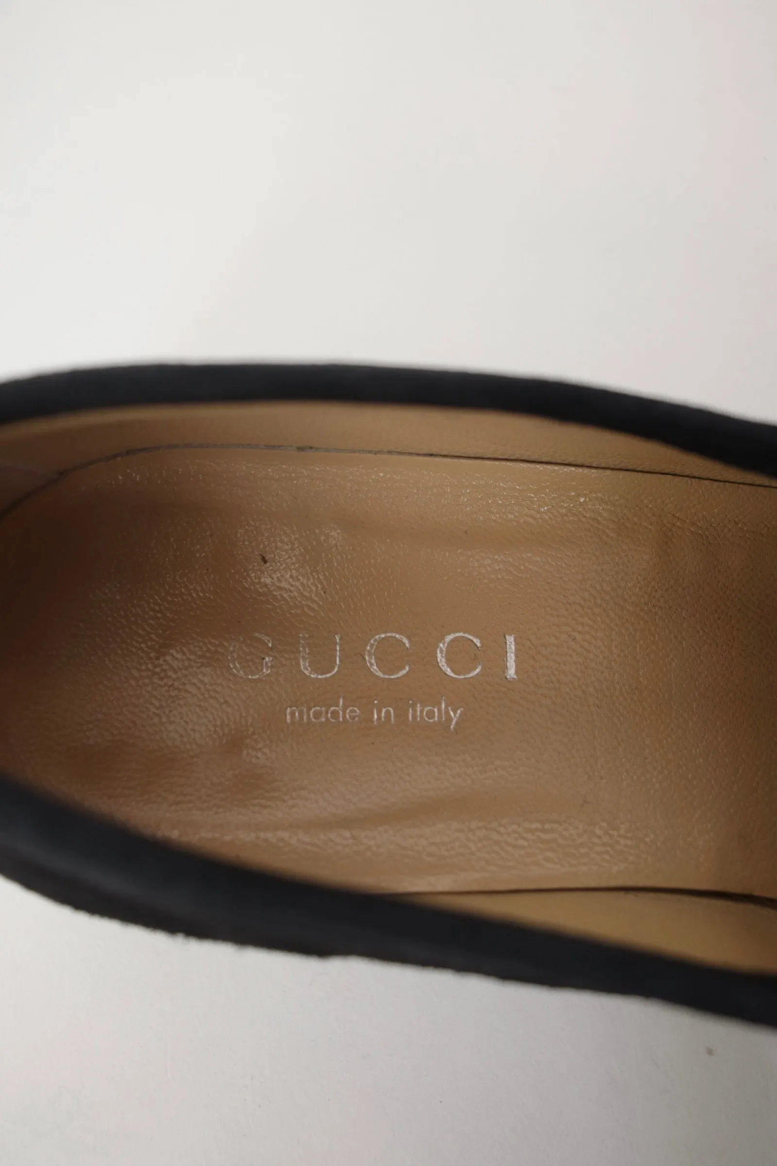 Gucci Suede Horsebit Loafers