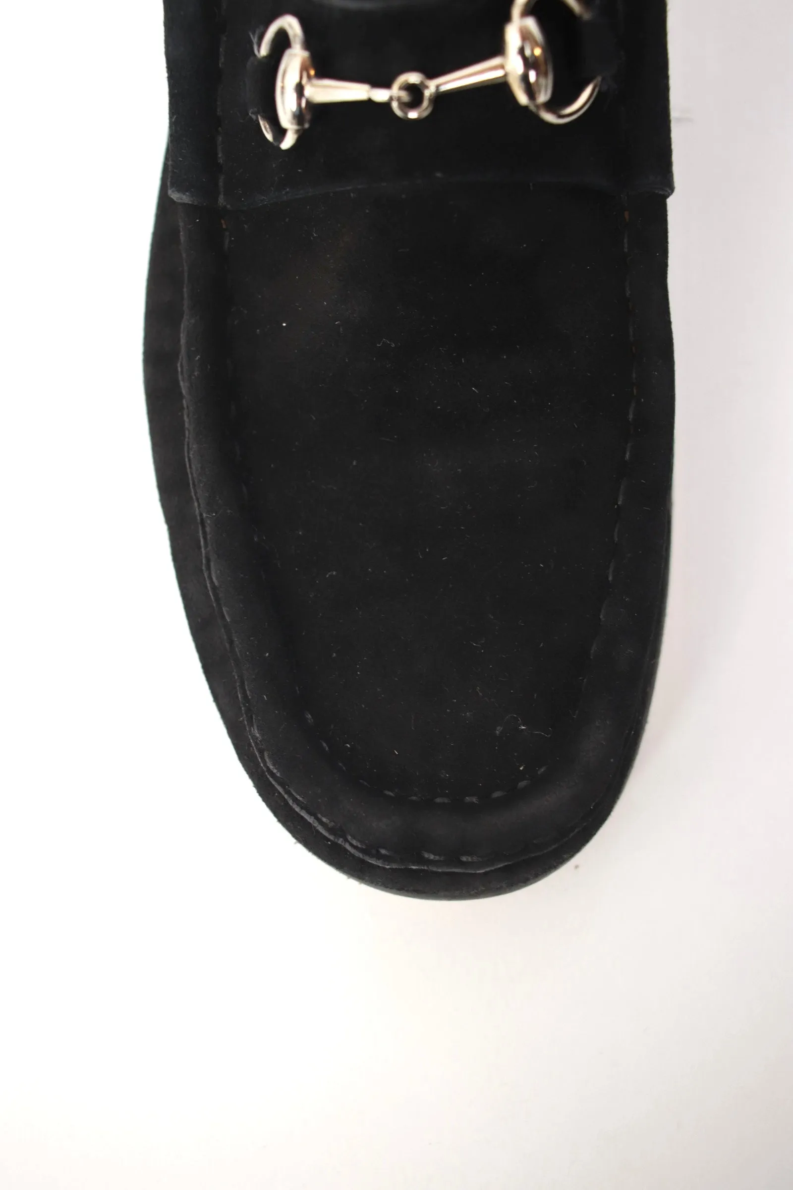 Gucci Suede Horsebit Loafers