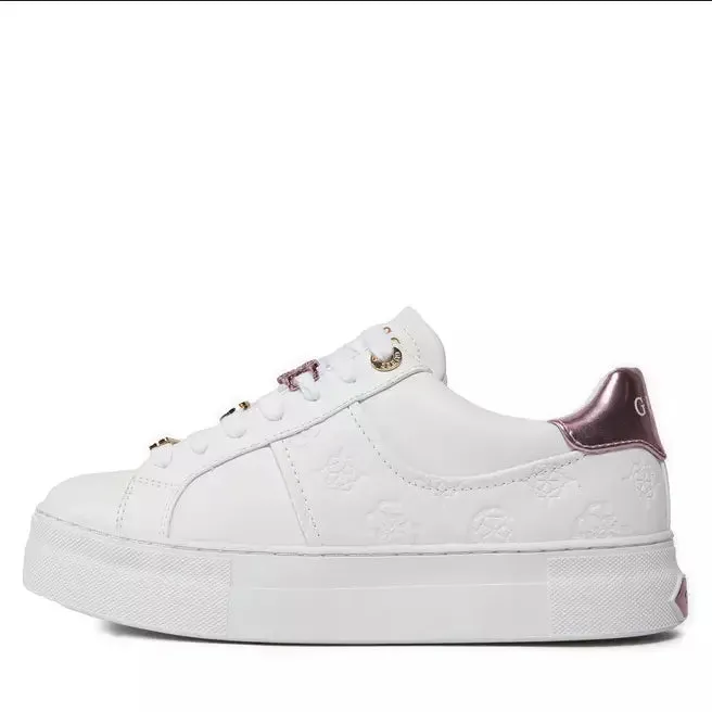 GUESS WOMEN'S FLJGIEFAL12 ORIGINAL WHITE SNEAKER SHOES