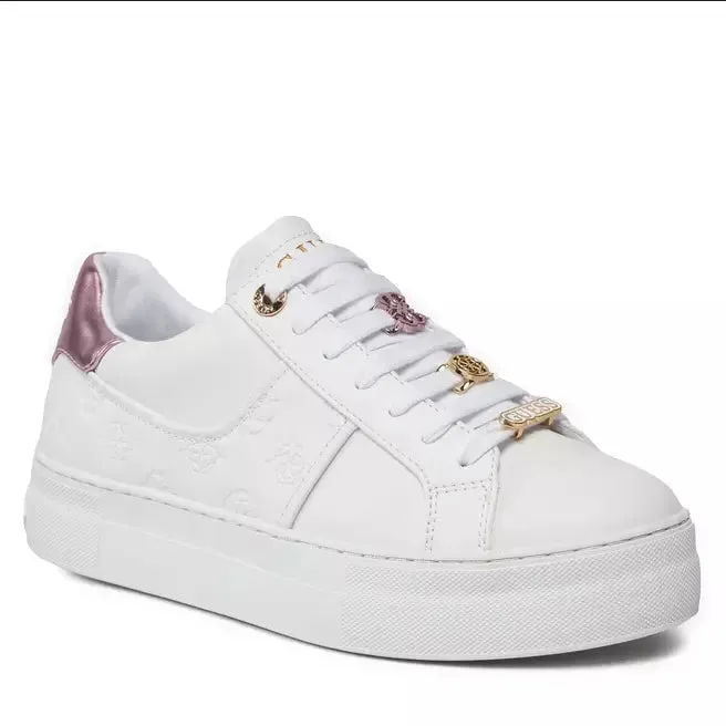 GUESS WOMEN'S FLJGIEFAL12 ORIGINAL WHITE SNEAKER SHOES