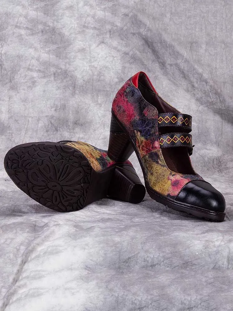 Hand Painted Splicing Comfy Shoes