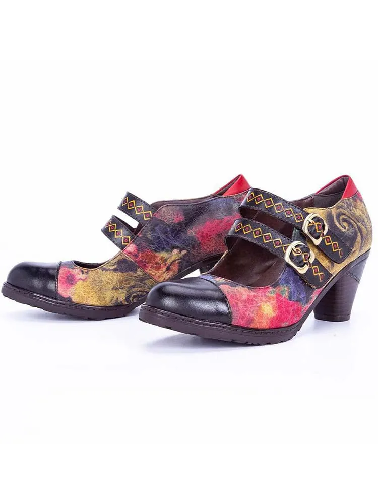 Hand Painted Splicing Comfy Shoes