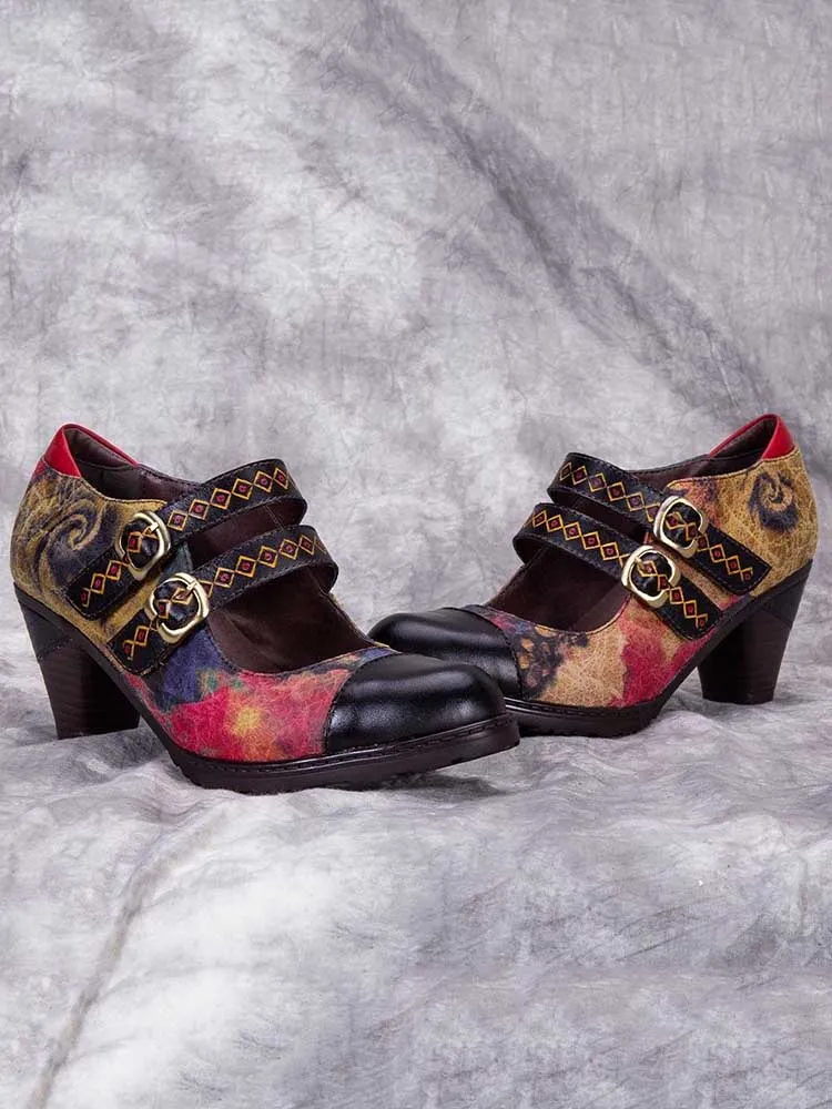 Hand Painted Splicing Comfy Shoes