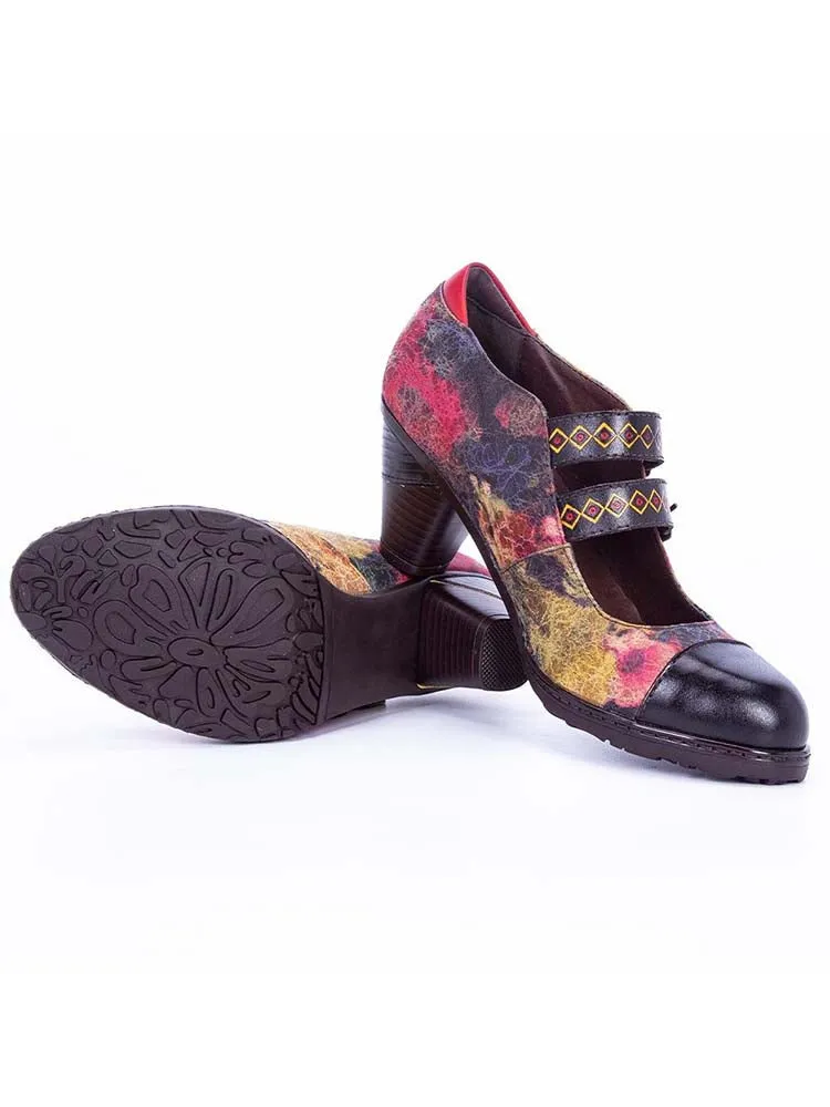 Hand Painted Splicing Comfy Shoes
